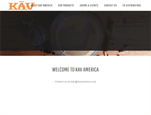 Tablet Screenshot of kavamerica.com